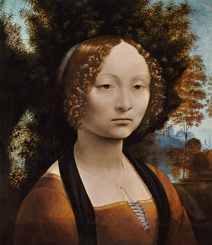 portrait de Ginevra Benic (avant) à Léonard de Vinci