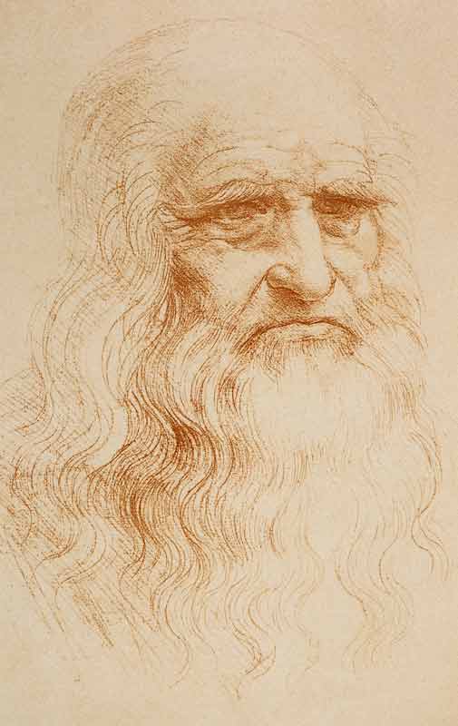 Portrait d'un Homme Barbu (auto-portrait) à Léonard de Vinci