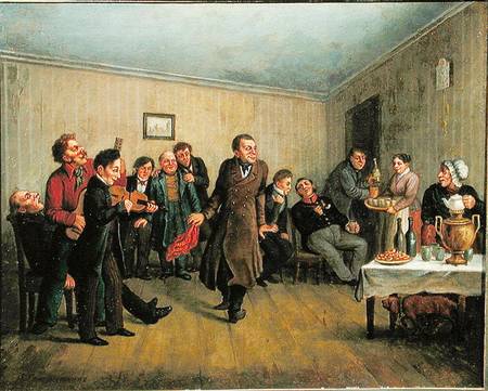 A merchant's evening party à Leonid Solomatkin