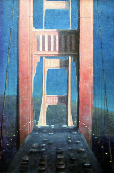 The Golden Gate Bridge, 1992 (acrylic on canvas)  à Lincoln  Seligman
