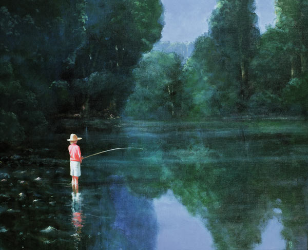 Child Fishing, 1989  à Lincoln  Seligman