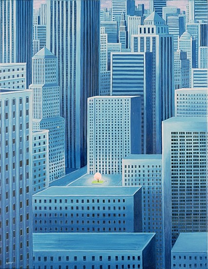 Alone in a City, 2007 (oil on canvas)  à Liz  Wright