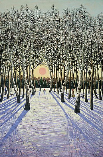 Sunset through Russian Trees, 1989  à Liz  Wright