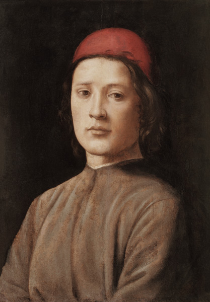 Portrait of a Young Man with a Red Cap à Lorenzo di Credi