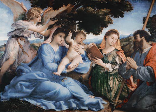Marie avec l'enfant et le Sainte Catherine et Jacob