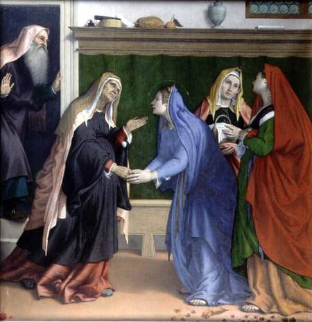 The Visitation à Lorenzo Lotto