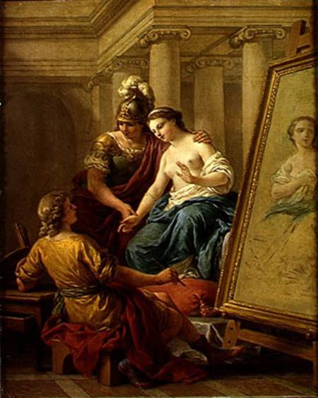 Apelles in Love with the Mistress of Alexander à Louis François Lagrenée