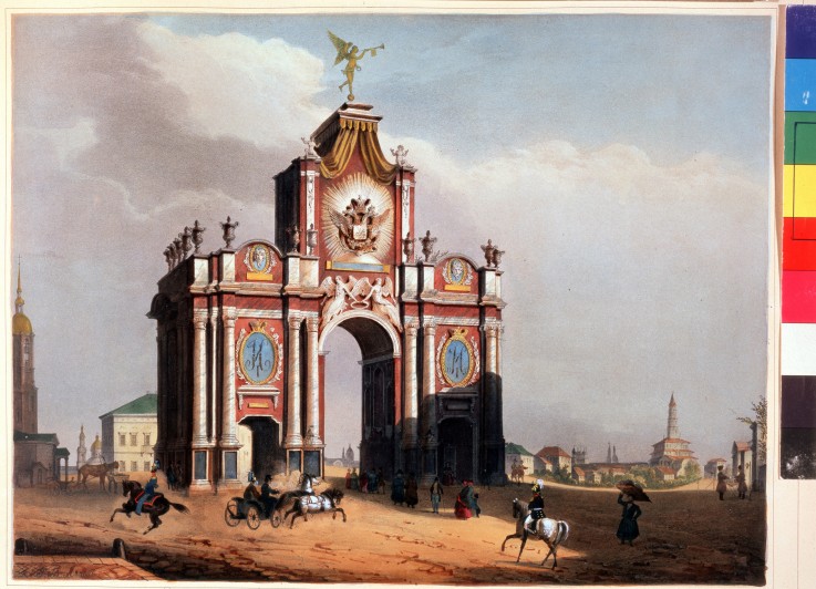 The Red Gates in Moscow à Louis Jules Arnout