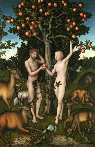 Adam and Eve à Lucas Cranach l'Ancien