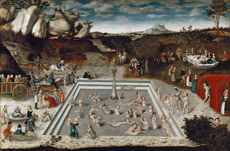 La fontaine de jouvence à Lucas Cranach l'Ancien