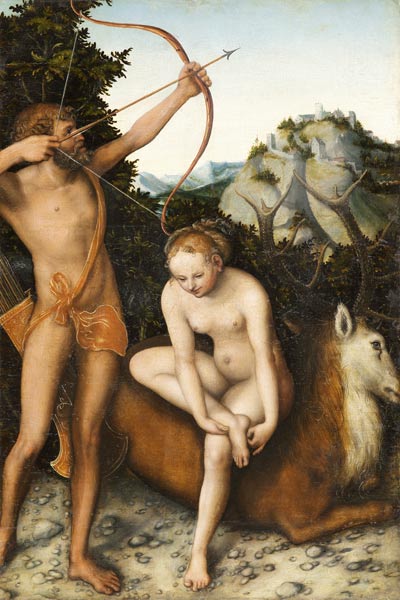 Apollo and Diana à Lucas Cranach l'Ancien