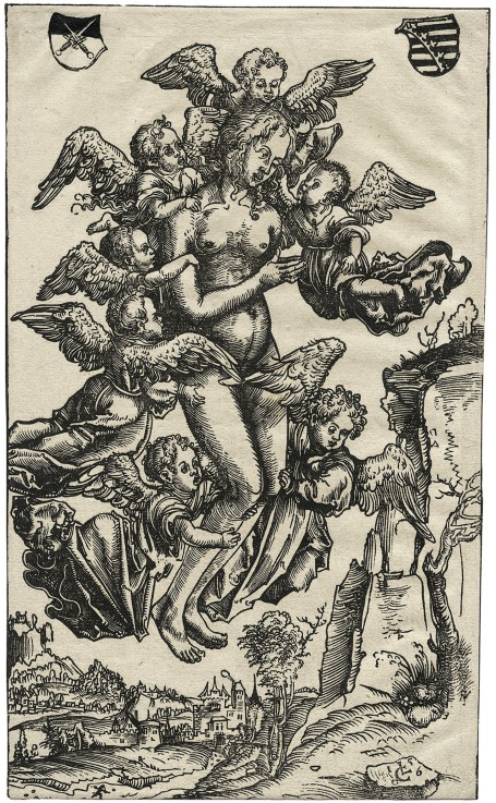 The Assumption of Mary Magdalene à Lucas Cranach l'Ancien