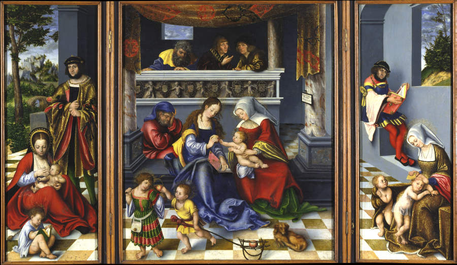 The Holy Kinship (so-called "Torgau Altarpiece") à Lucas Cranach l'Ancien