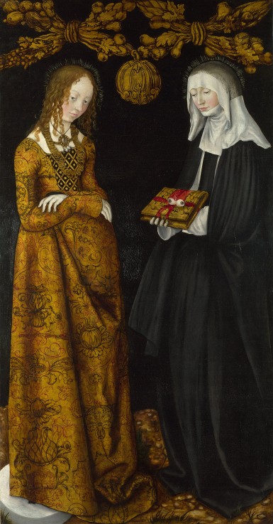 Saints Christina and Ottilia à Lucas Cranach l'Ancien