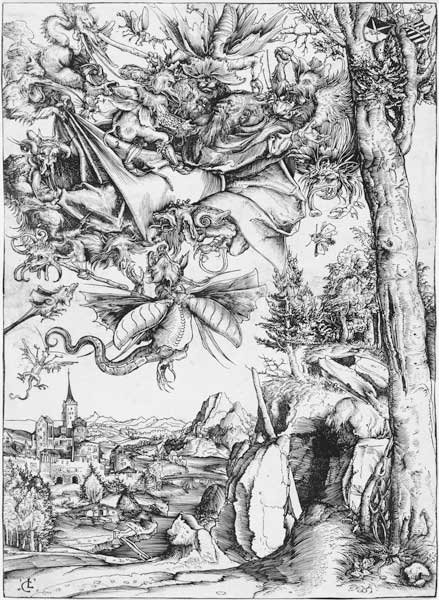 Die Versuchung des heiligen Antonius à Lucas Cranach l'Ancien