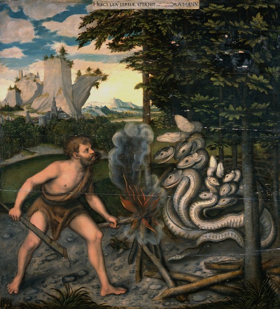 Hercules and the Lernaean Hydra (From The Labours of Hercules) à Lucas Cranach l'Ancien