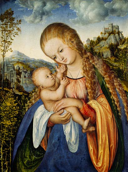 Marie avec l'enfant à Lucas Cranach l'Ancien