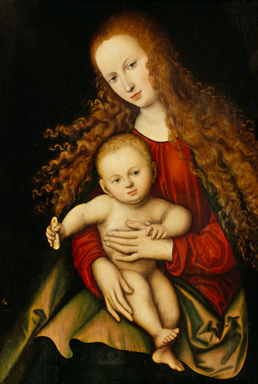 Marie avec l'enfant à Lucas Cranach l'Ancien