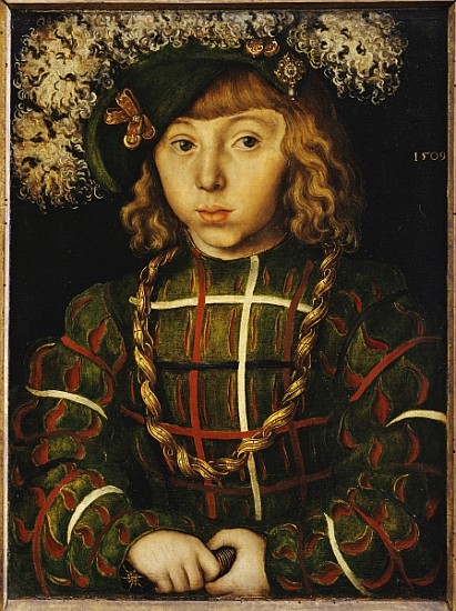 Portrait of Johann Friedrich, later Kurfuerst der Grossmuetige von Saschen à Lucas Cranach l'Ancien