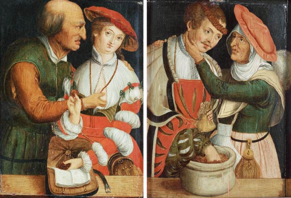 The Unequal Couples à Lucas Cranach l'Ancien