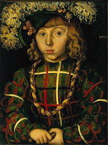portrait du fils du prince électeur Johann de Saxe