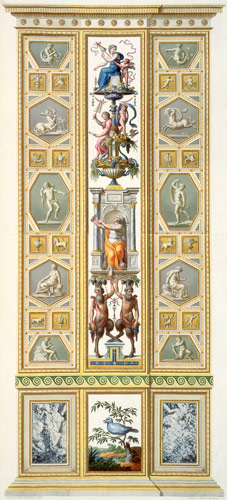 Panel from the Raphael Loggia at the Vatican, from 'Delle Loggie di Rafaele nel Vaticano', engraved à Ludovicus Tesio Taurinensis