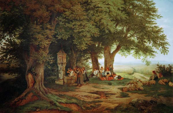 L.Richter, Pilgrims  rest à Ludwig Richter