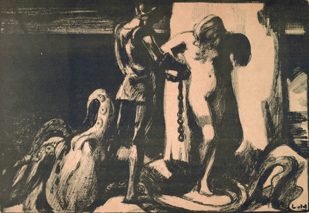 Perseus befreit Andromeda à Ludwig von Hofmann