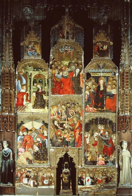 Altarpiece of the Virgin à Luis Borrassá
