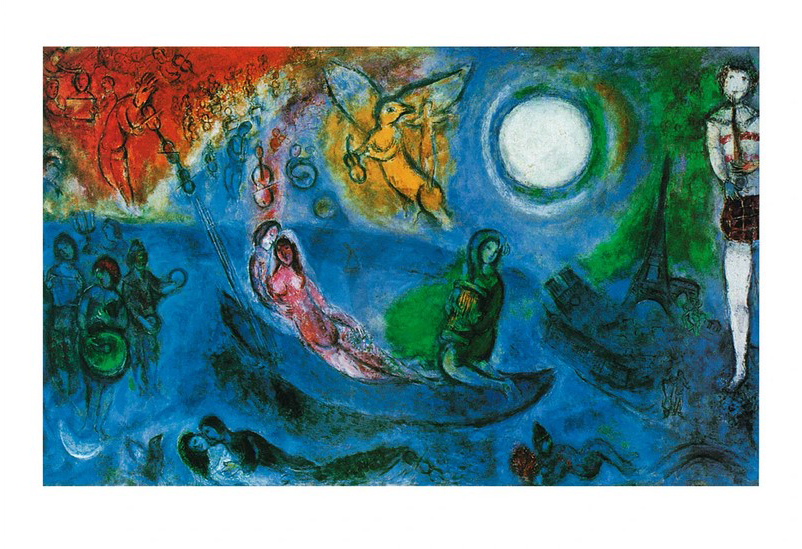 Titre de l‘image : Marc Chagall - Le concert, 1957