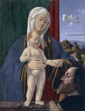 Vierge a l''Enfant / Donateur / Peinture