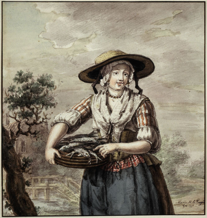 Female fishmonger à Maria Margaretha la Fargue