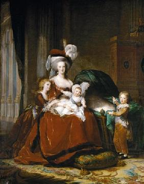 Marie Antoinette de Lorraine-Habsbourg, reine de France et ses enfants