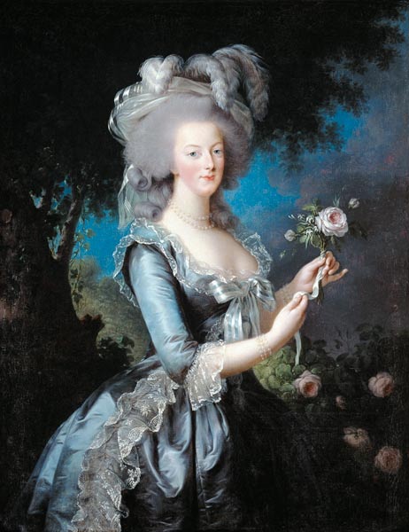 Marie-Antoinette de Lorraine-Habsbourg, reine de France, dit Marie-Antoinette à la rose à Marie Elisabeth-Louise Vigée-Lebrun