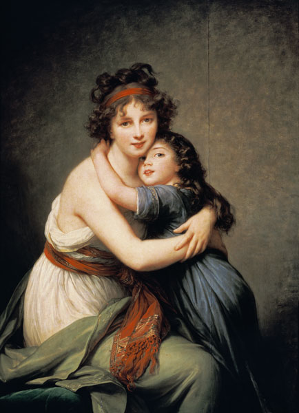 l'artiste avec leur fille à Marie Elisabeth-Louise Vigée-Lebrun