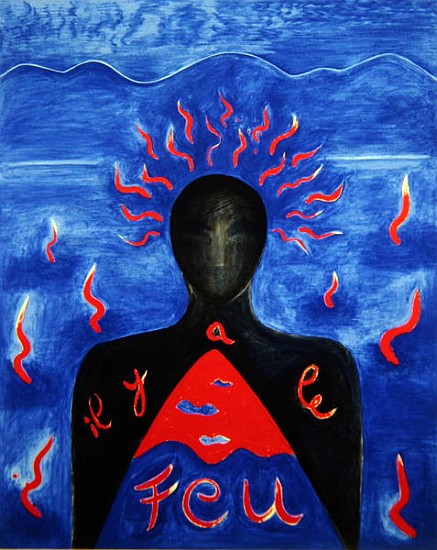 L''Homme en Feu, 1989 (oil on canvas)  à Marie  Hugo