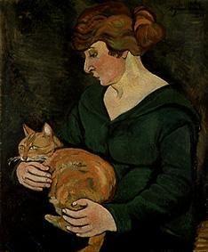 Femme avec le chat (Louson et Raminow)