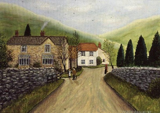 A Country Lane with Stone Walls, 1987  à Mark  Baring