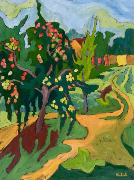 Appletree, 2006 (oil on board)  à Marta  Martonfi-Benke
