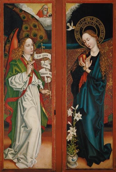 Annonciation à Marie, ailes de l autel Orlier