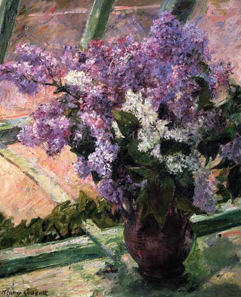 Lilacs in a Window à Mary Cassatt