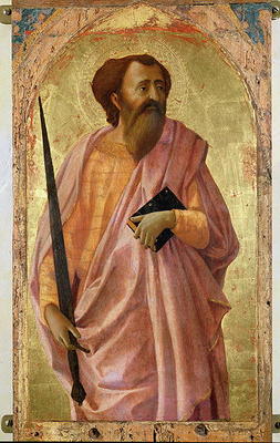 St. Paul, 1426 (tempera on panel) à Masaccio