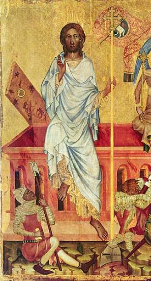 Resurrection of Christ, c.1350 (detail of 156876) à Maître du Cycle de Vyssi Brod