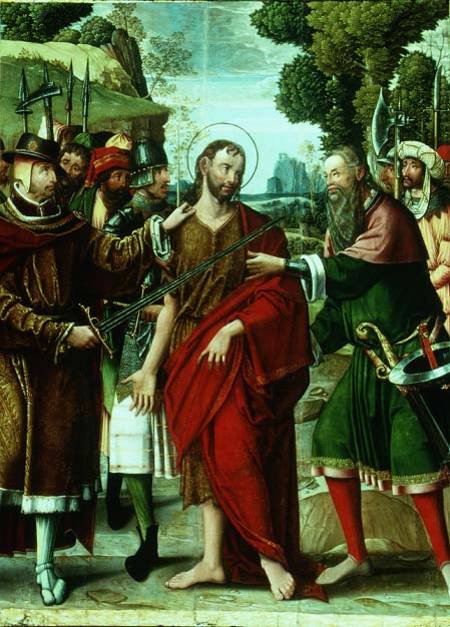 The Arrest of St. John the Baptist (panel) à Maître du Retable de Saint-Jean