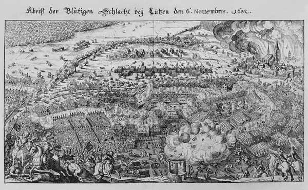 Abriss der Blutigen Schlacht bey Luetzen (...) à Matthäus Merian l'Ancien