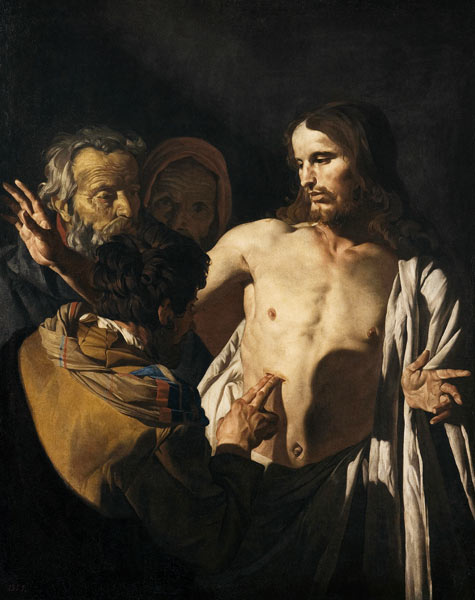 The Incredulity of Saint Thomas à Matthias Stomer