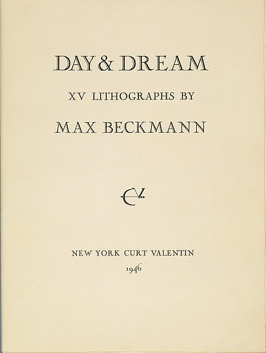 Day and Dream, Front Page.(Folder for Inv. Nr. SG 3160-SG 3174). à Max Beckmann