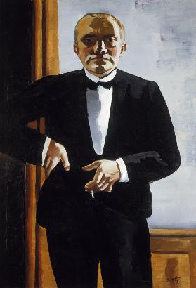 Self-portrait with dinner-suit