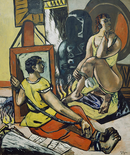 Triptych: The Temptation (of St. Anthony). Centre panel. 1936/37 à Max Beckmann