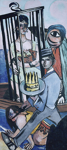 Triptych: The Temptation (of St. Anthony). Right panel. 1936/37 à Max Beckmann